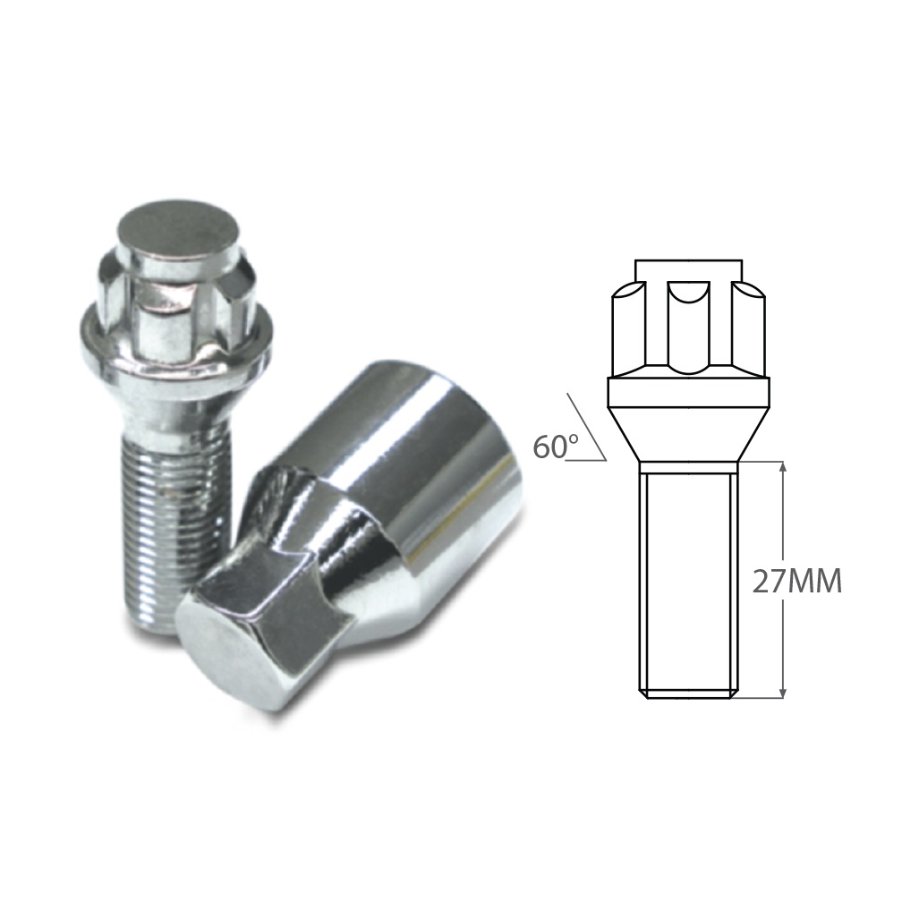 MR LUGNUT CHROME LOCKSET BOLT