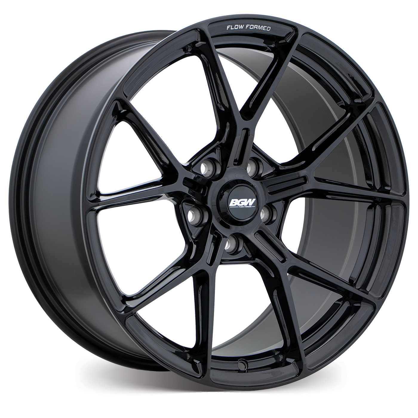 BGW RITZ[Gloss Black w/Milled Words] | BG World Wheels