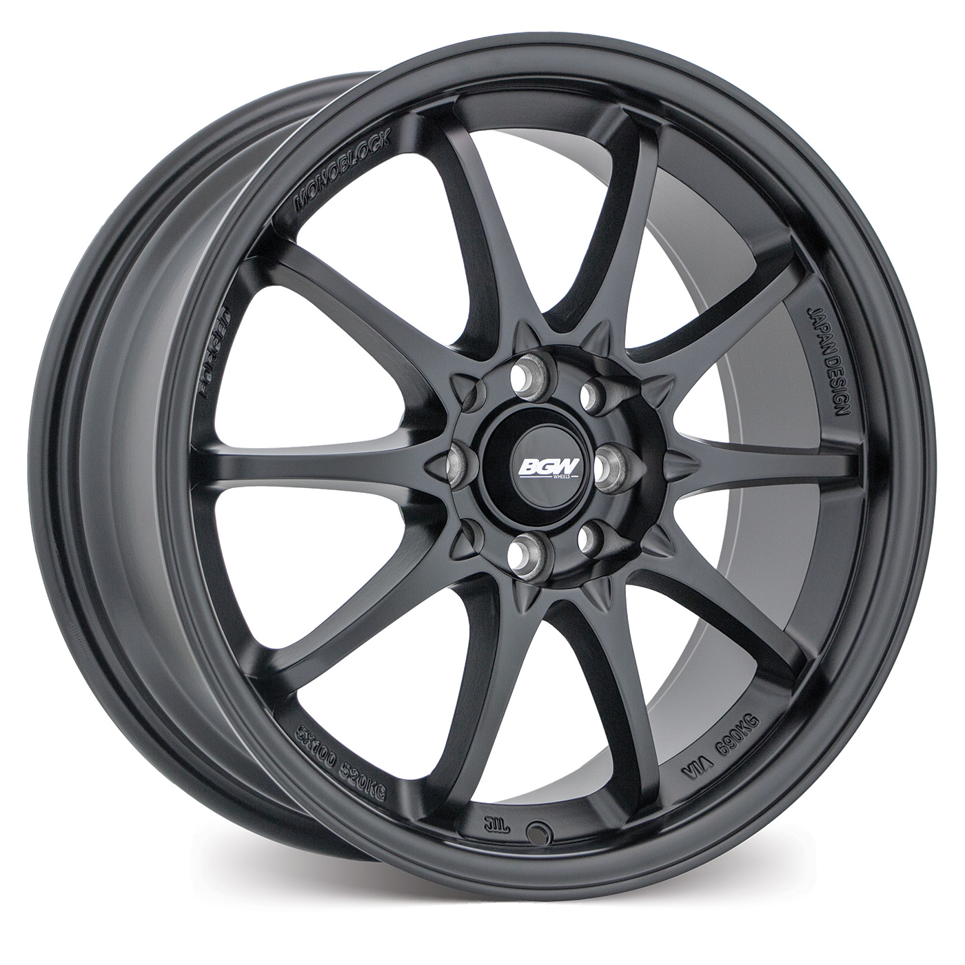 BGW JD-10[Matt Black] | BG World Wheels